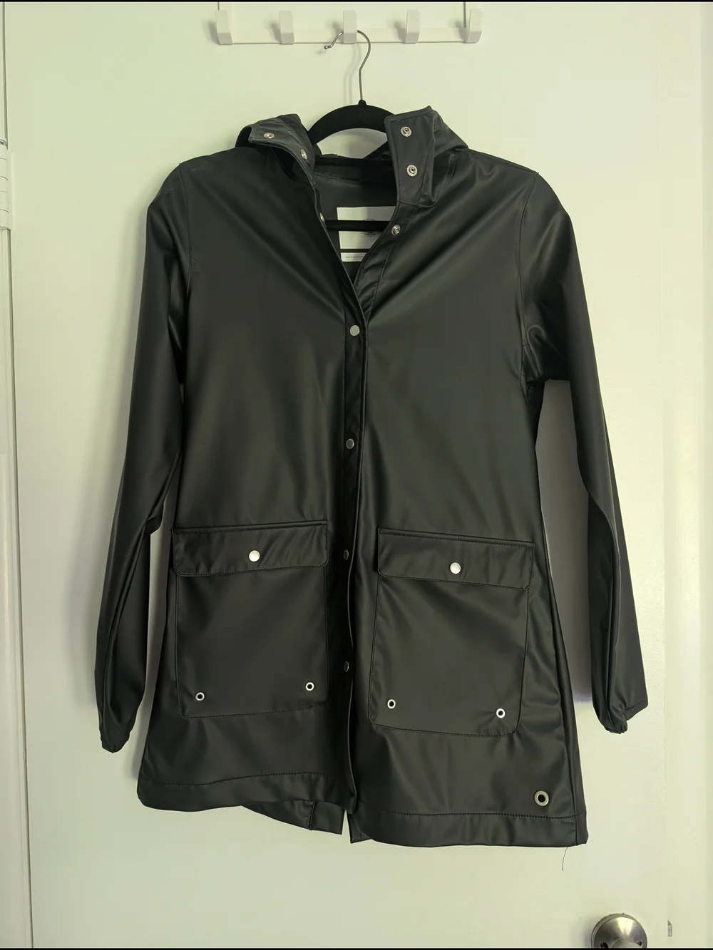 Herschel Supply Company Matte Black Rain Coat